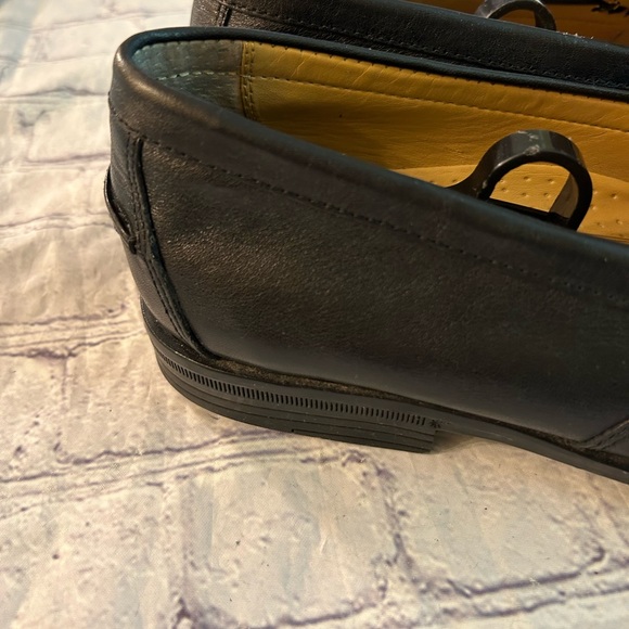 COLE HAAN MENS BLACK LEATHER SLIP ON LOAFERS SIZE 9.5M - Picture 6 of 12